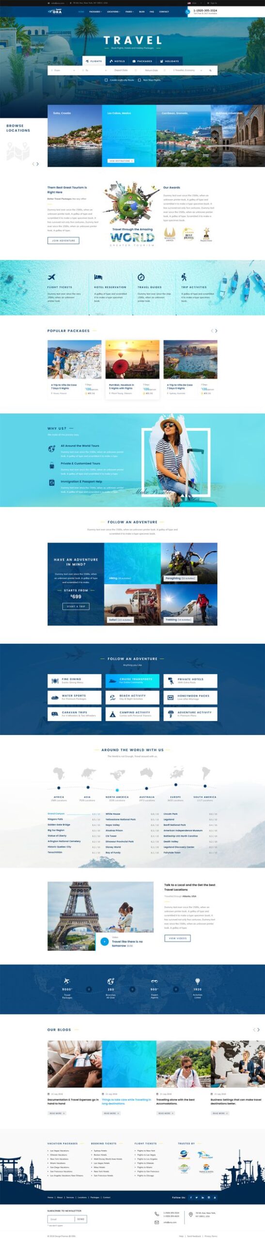 Mẫu Website Khách Sạn – Du Lịch – Resort – MH012