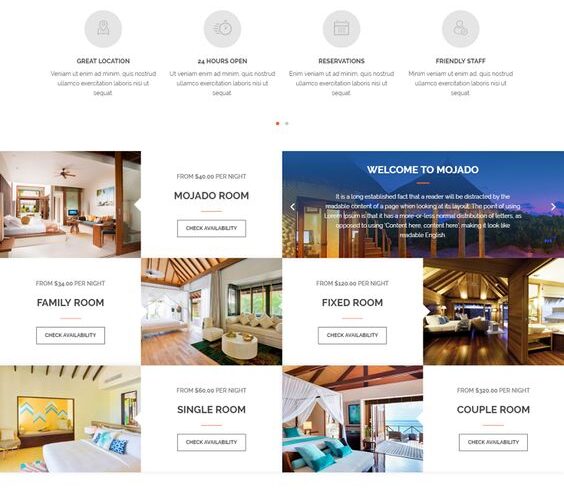 Mẫu Website Khách Sạn – Du Lịch – Resort – MH014